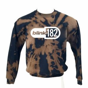 Vintage style BLINK 182 Punk Rock Band Acid Washed Pullover Crewneck Sweatshirt